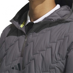 adidas Men's Golf Wear Beyond The Course Quilt Half Zip Hooded Jacket JUW86