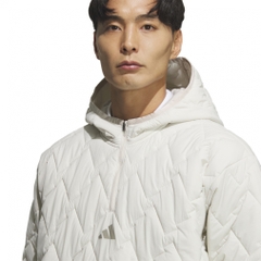 adidas Men's Golf Wear Beyond The Course Quilt Half Zip Hooded Jacket JUW86