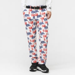 Jack Bunny Men's Golf Wear T/C Twill Print Long Pants 2625231703