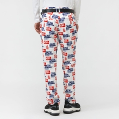 Jack Bunny Men's Golf Wear T/C Twill Print Long Pants 2625231703