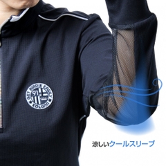 kolwin Ladies' Golf Wear Cool Sleeve Half-Zip Shirt KO-1L2045Z