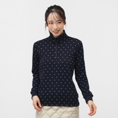 TIGORA Ladies' Golf Wear +5℃ iHEAT Patterned Half Zip Shirt TR-1L2535Z-HNV
