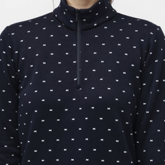 TIGORA Ladies' Golf Wear +5℃ iHEAT Patterned Half Zip Shirt TR-1L2535Z-HNV