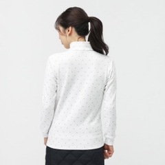 TIGORA Ladies' Golf Wear +5°C iHEAT Patterned Half-Zip Shirt TR-1L2535Z-HWH