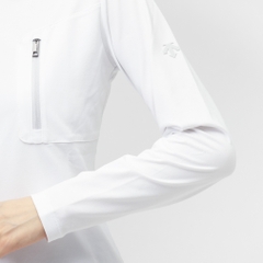 DESCENTE GOLF Women's Golf Apparel Long Sleeve Polo Shirt with Chest Zip Pocket DG5FLS50L