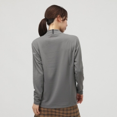 le coq sportif golf Ladies' Golf Wear Mock Neck Long Sleeve Shirt LG5FLS51L
