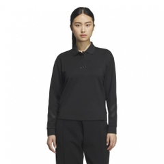 adidas Women's Golf Apparel Beyond The Course Stretch Long Sleeve Polo Shirt JWJ89