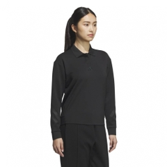 adidas Women's Golf Apparel Beyond The Course Stretch Long Sleeve Polo Shirt JWJ89