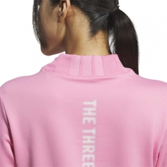 adidas Women's Golf Apparel COLD.RDY Stretch Wording Mock Neck Shirt JWK04