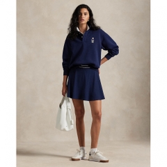 RALPH LAUREN Women's Golf Apparel Polo Bear Fleece Long Sleeve Polo Shirt FW25-2652