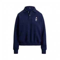 RALPH LAUREN Women's Golf Apparel Polo Bear Fleece Long Sleeve Polo Shirt FW25-2652