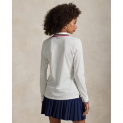 RALPH LAUREN Women's Golf Apparel Tailored Fit Long Sleeve Polo Shirt FW25-2656