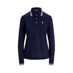 RALPH LAUREN Women's Golf Apparel Tailored Fit Long Sleeve Polo Shirt FW25-2657