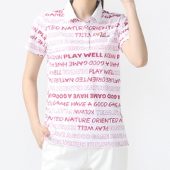 kolwin Women's Golf Wear iCOOL Logo Print Polo Shirt KO-1H2034P-C