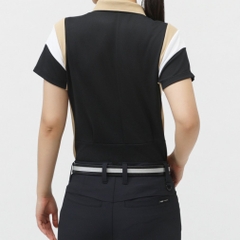 TIGORA Ladies' Golf Wear Heat Shielding UV Cut Pique Panel Short Sleeve Polo Shirt TR-1H2105P