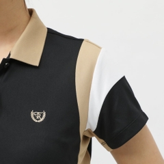 TIGORA Ladies' Golf Wear Heat Shielding UV Cut Pique Panel Short Sleeve Polo Shirt TR-1H2105P