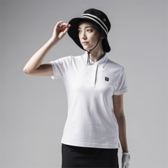 TIGORA Women's Golf Apparel T. Super Long Staple Cotton Short Sleeve Polo Shirt (Made with Japanese Fabric) TR-1H2205P