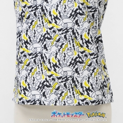 PEARLY GATES Women's Golf Apparel [Pokemon] (Pikachu, Slowpoke, Snorlax, Psyduck) All-Over Print Short Sleeve Polo Shirt 0555160336