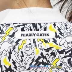 PEARLY GATES Women's Golf Apparel [Pokemon] (Pikachu, Slowpoke, Snorlax, Psyduck) All-Over Print Short Sleeve Polo Shirt 0555160336