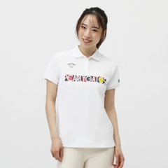 PEARLY GATES Women's Golf Apparel Full Dull Popcorn Pique Short Sleeve Polo Shirt 0555260606