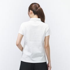 St ANDREWS Women's Golf Apparel Herringbone Jacquard Short Sleeve Polo 0436160202