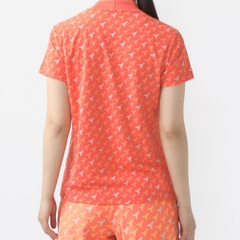 le coq sportif golf Women's Golf Wear [Stretch Forcer] Eiffel Pattern Mock Neck Shirt QGWXJA05