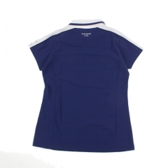 le coq sportif golf Women's Golf Wear [RIJOUME] High Neck Modified Collar Short Sleeve Shirt / SUNSCREEN QGWXJA25
