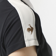 le coq sportif golf Women's Golf Wear [RIJOUME] High Neck Modified Collar Short Sleeve Shirt / SUNSCREEN QGWXJA25