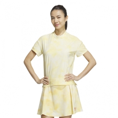 adidas Women's Golf Wear PLAYGREEN Tie-Dye Print Relaxed Shirt IKK57
