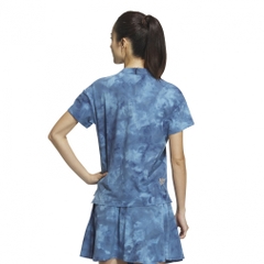 adidas Women's Golf Wear PLAYGREEN Tie-Dye Print Relaxed Shirt IKK57