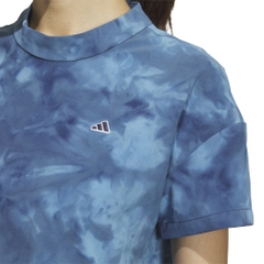 adidas Women's Golf Wear PLAYGREEN Tie-Dye Print Relaxed Shirt IKK57