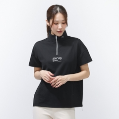 PING Women's Golf Apparel PE Seersucker Short Sleeve Half Zip Shirt 6226167500