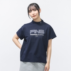 PING Women's Golf Apparel Applique Short Sleeve High Neck Shirt 6226167200