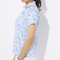 marie claire Women's Golf Wear Short Sleeve High Neck Shirt 714603