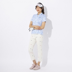 marie claire Women's Golf Wear Short Sleeve High Neck Shirt 714603