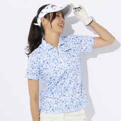 marie claire Women's Golf Wear Short Sleeve High Neck Shirt 714603