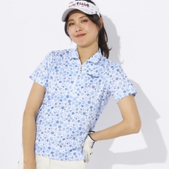 marie claire Women's Golf Wear Short Sleeve High Neck Shirt 714603