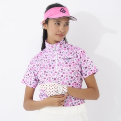 marie claire Women's Golf Wear Short Sleeve High Neck Shirt 714603