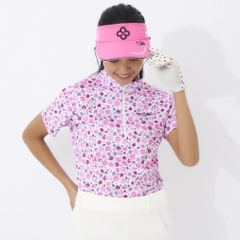 marie claire Women's Golf Wear Short Sleeve High Neck Shirt 714603