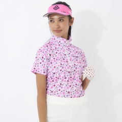marie claire Women's Golf Wear Short Sleeve High Neck Shirt 714603