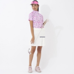 marie claire Women's Golf Wear Short Sleeve High Neck Shirt 714603