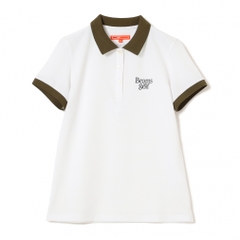 BEAMS GOLF Women's Golf Wear Under Collar Jacquard Polo Shirt 8302005144