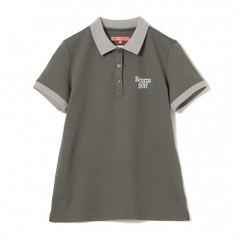 BEAMS GOLF Women's Golf Wear Under Collar Jacquard Polo Shirt 8302005144