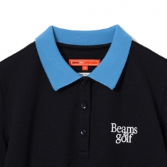 BEAMS GOLF Women's Golf Wear Under Collar Jacquard Polo Shirt 8302005144