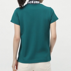 Jack Bunny Ladies' Golf Wear Double Face Pique S/S Mock Neck Shirt 2635167112