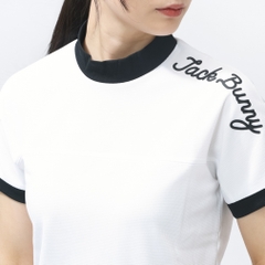 Jack Bunny Women's Golf Apparel Ray Block Dry Waffle Short Sleeve Mock Neck 2636167350