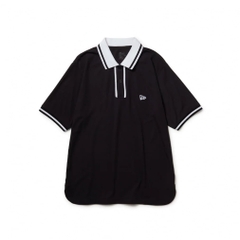 NEW ERA Women's Golf Apparel GFW LINE POLO BLK WHI 14391461