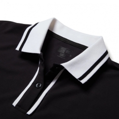 NEW ERA Women's Golf Apparel GFW LINE POLO BLK WHI 14391461