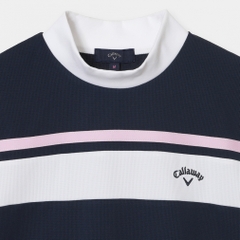 Callaway Women's Golf Apparel Polyester Waffle Short Sleeve Mock Neck Shirt C26134202