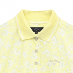 Callaway Women's Golf Apparel Flower Print Short Sleeve Polo Shirt C25134207